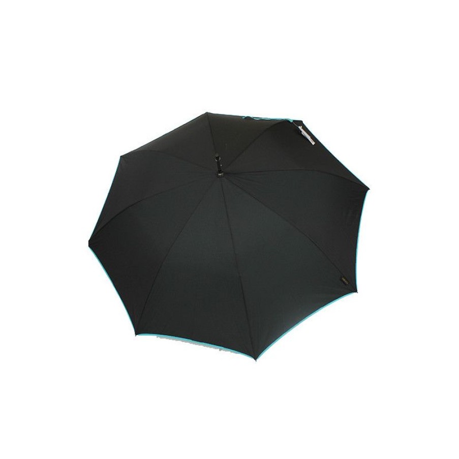 New Parapluie Rsistant Au Vent Noir Et Turquoise