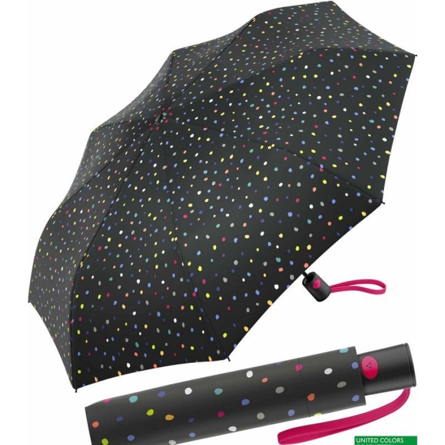 Clearance Parapluie Pliant Benetton Confettis Multicolores