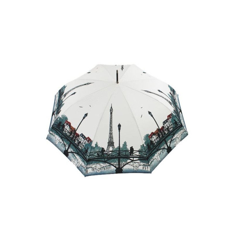 Clearance Parapluie Long Les Ponts De Paris Ivoire