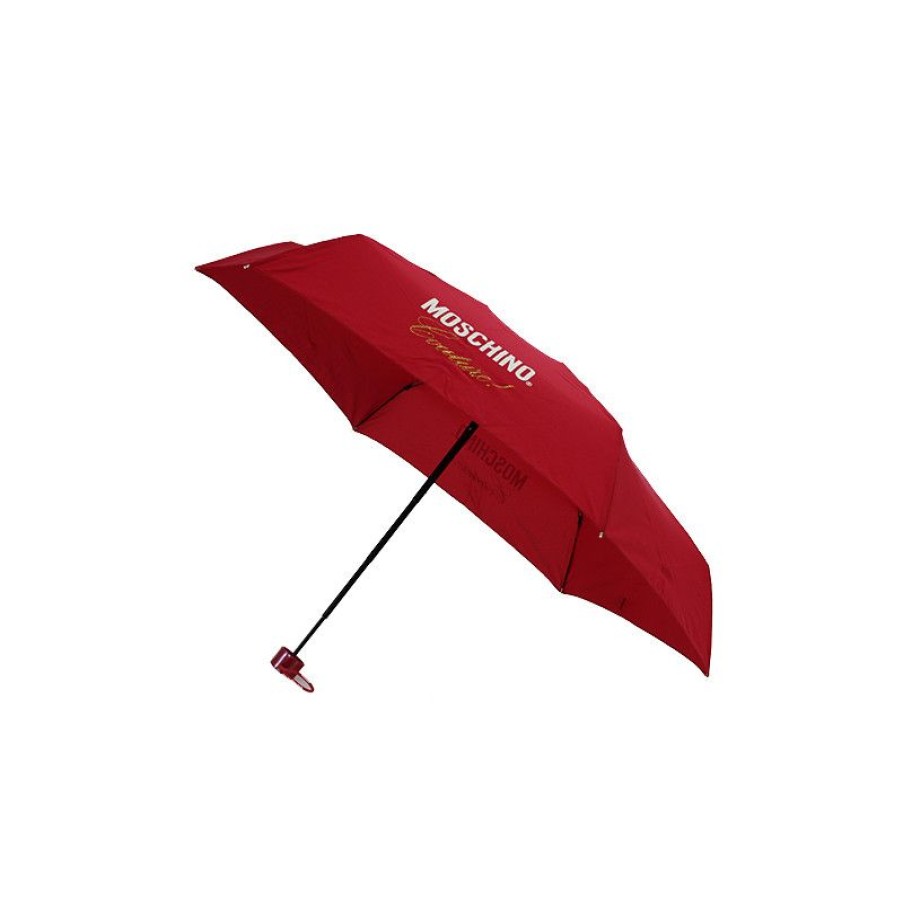 Online Mini Parapluie Rouge Moschino Avec Trousse