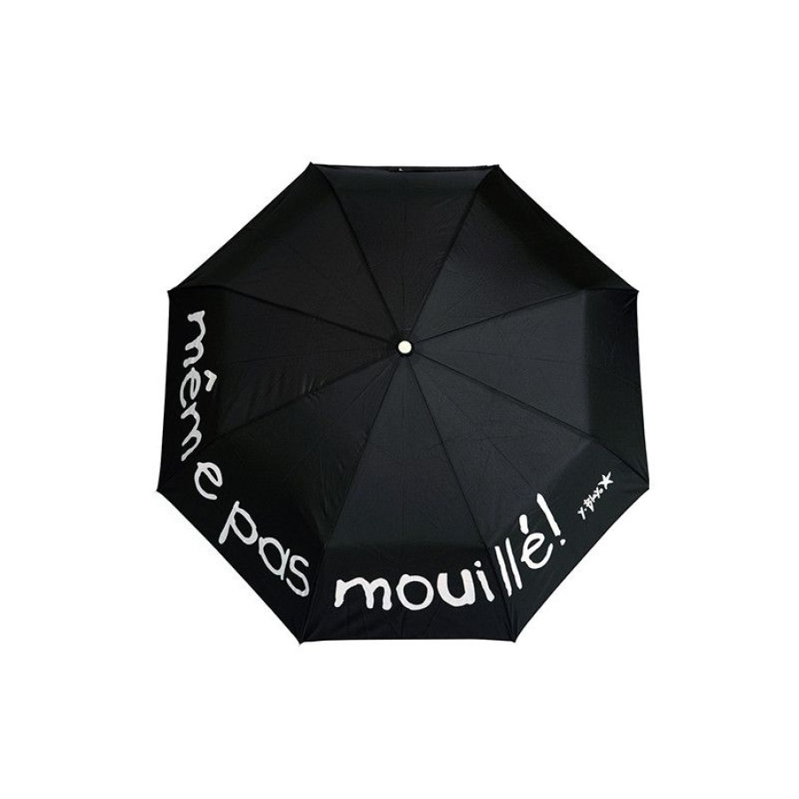 Clearance Parapluie Pliant Noir Fantaisie