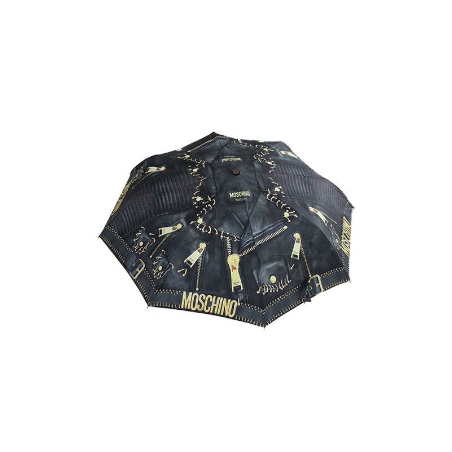 Online Parapluie Pliant Perfecto Noir Par Moschino