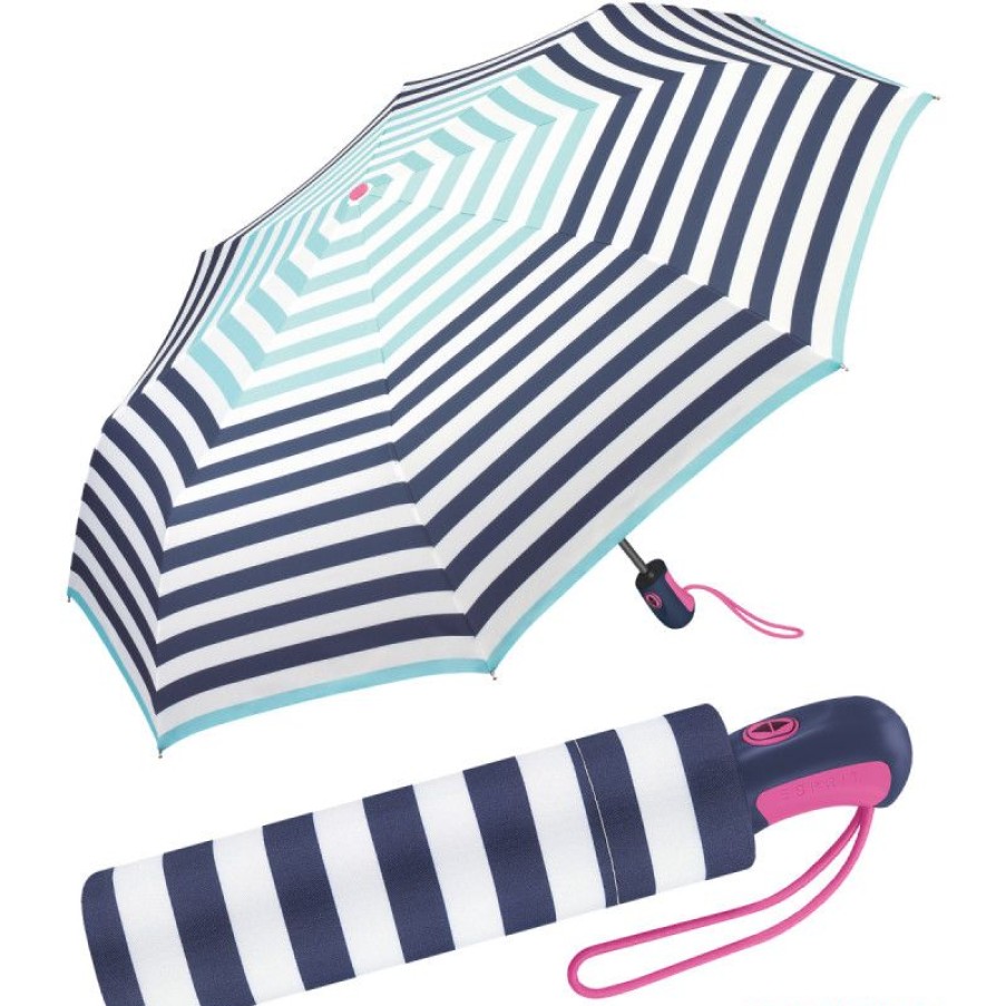 Best Parapluie Pliant Esprit Nautique Liser Vert