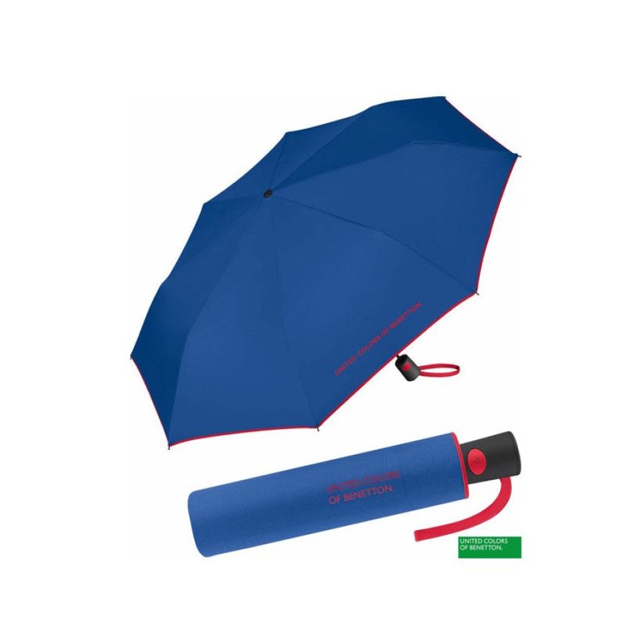 Online Petit Parapluie Pliant Bleu Benetton