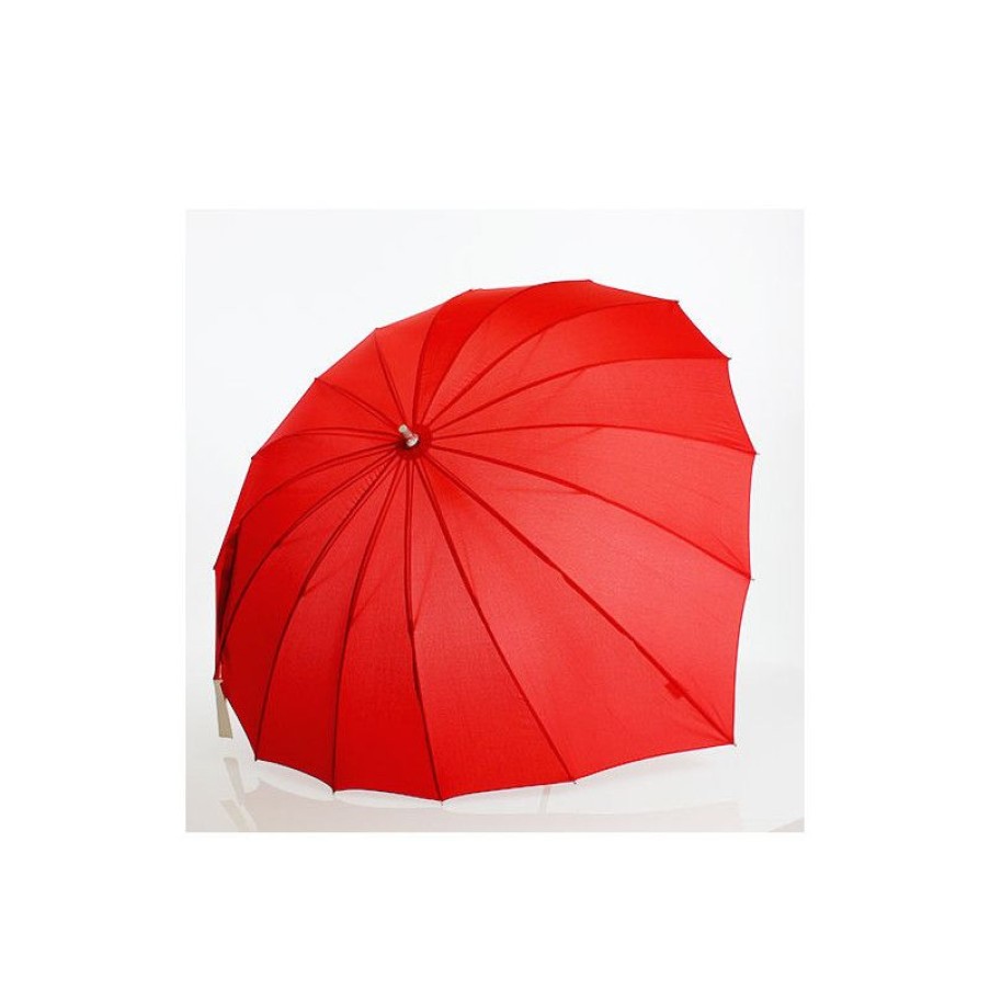 New Parapluie En Forme De Cu0153Ur Rouge