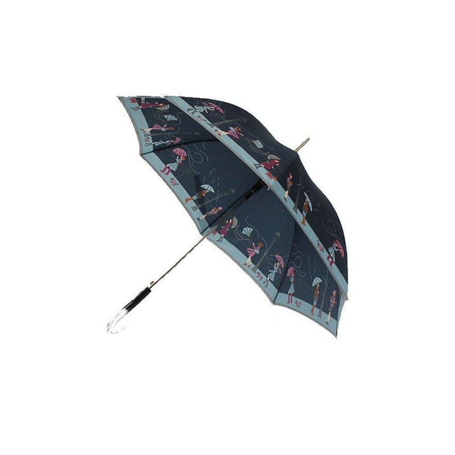 Hot Parapluie Bleu Femme Motif Tempu00Eate En Ville