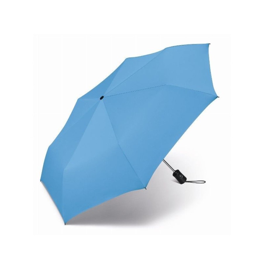 Clearance Parapluie Pliant Automatique 8 Baleines Bleu Clair