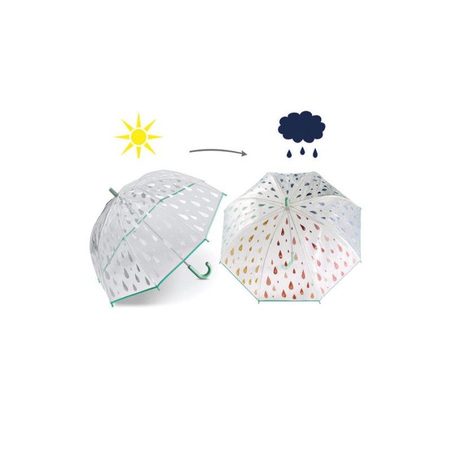 Online Parapluie Enfant Transparent Gouttes De Pluie Marque Esprit