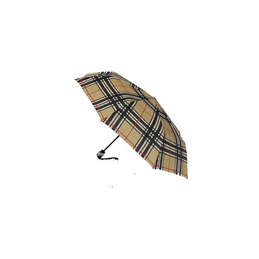 Hot Parapluie Pliant Imprim Cossais Beige