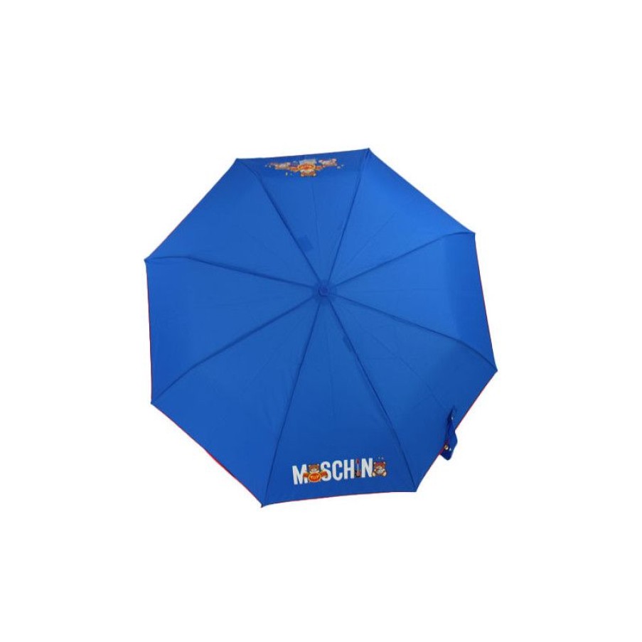 New Parapluie Bleu Pliant Moschino Teddy Bear