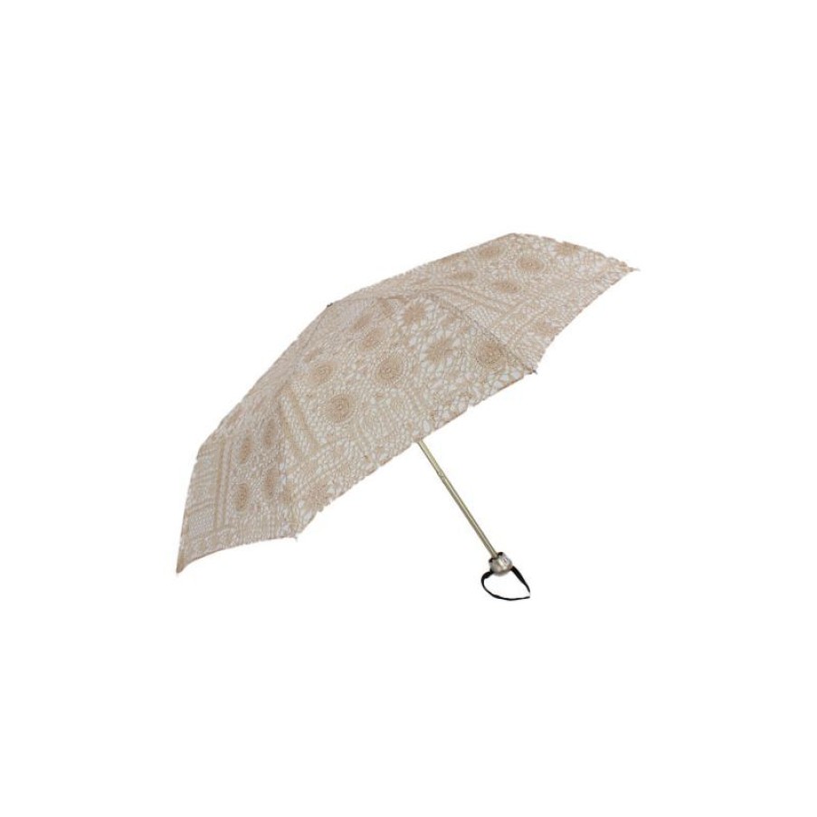 New Petit Parapluie Pliant Haut De Gamme Beige Pour Dame