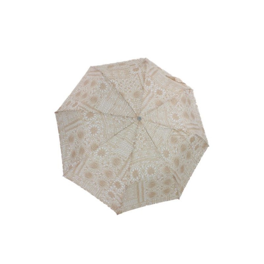 New Petit Parapluie Pliant Haut De Gamme Beige Pour Dame