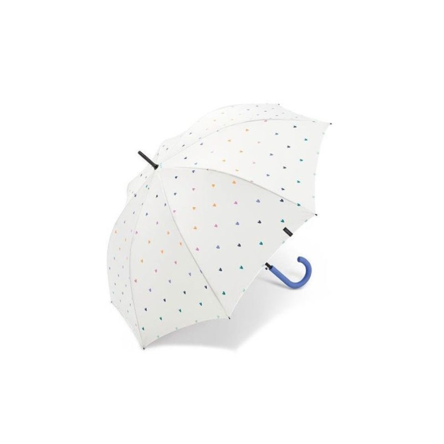 Wholesale Parapluie Automatique Fond Blanc Coeurs Esprit