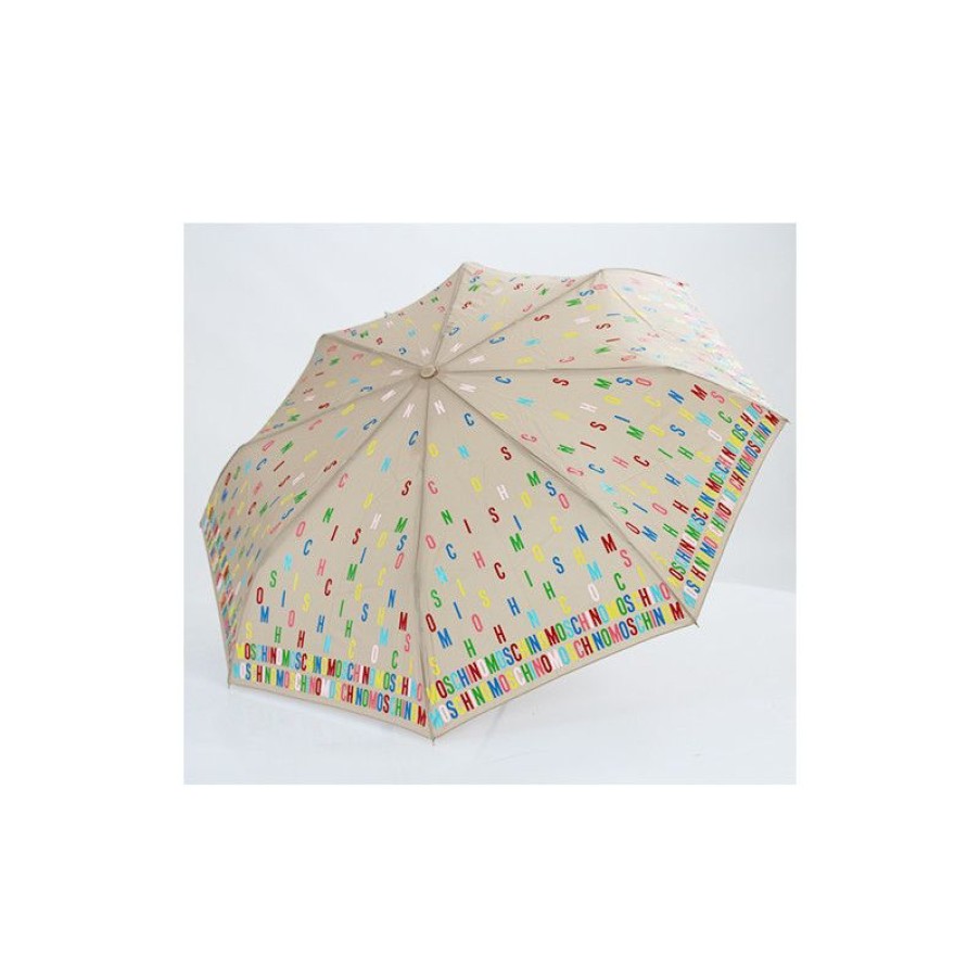 Wholesale Parapluie Beige Pliant Moschino Multicolore