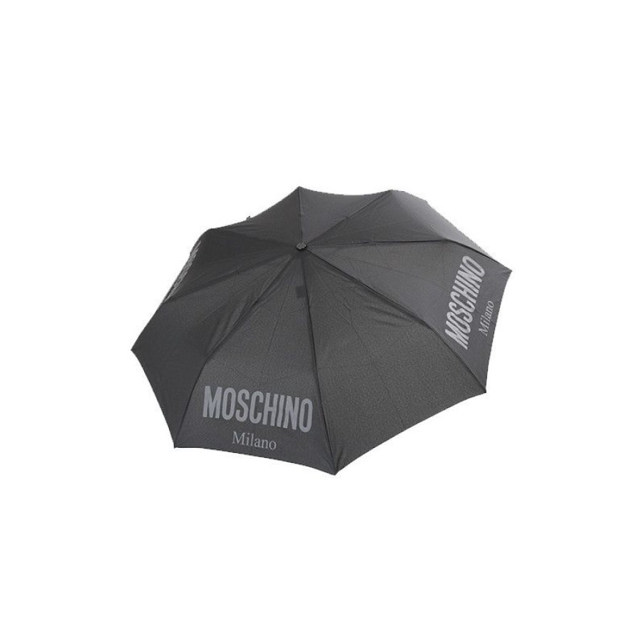 New Parapluie Noir Pliant Moschino