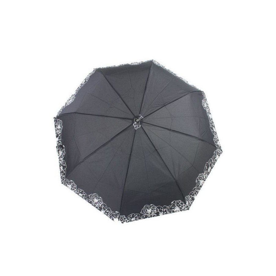 Clearance Parapluie Pliant Ouverture Et Fermeture Automatique Noir Et Blanc Pierre Cardin