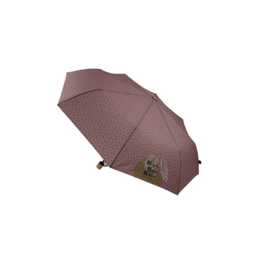 Online Petit Parapluie Pliable Cologique Rose A Pois