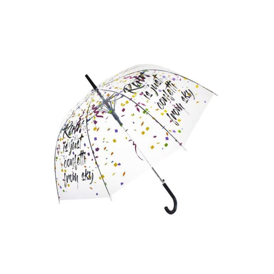 Clearance Parapluie Transparent Cloche Humour Anglais