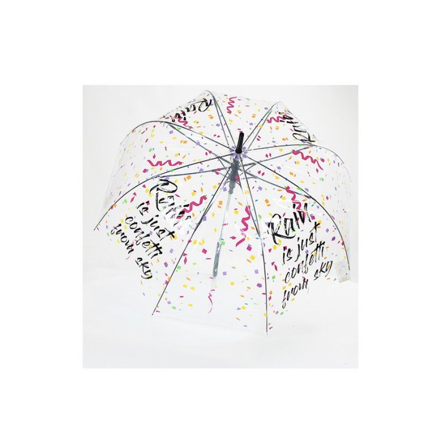 Clearance Parapluie Transparent Cloche Humour Anglais