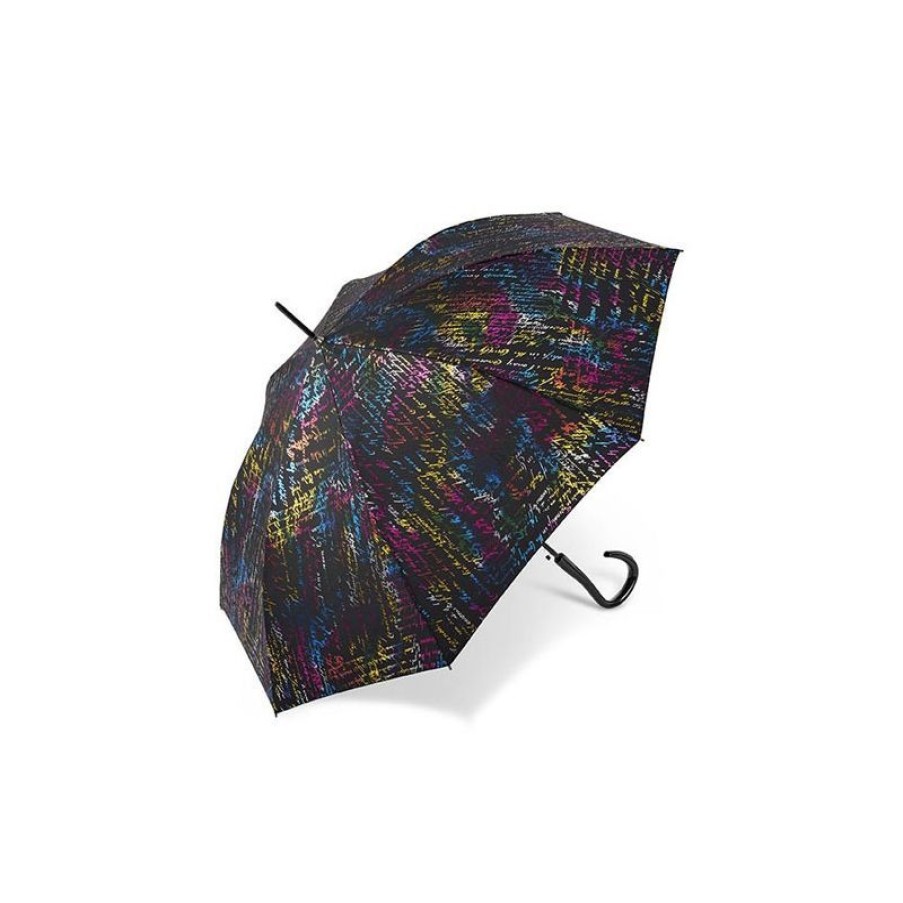 Clearance Parapluie Droit Pierre Cardin Noir Effet Mtallique