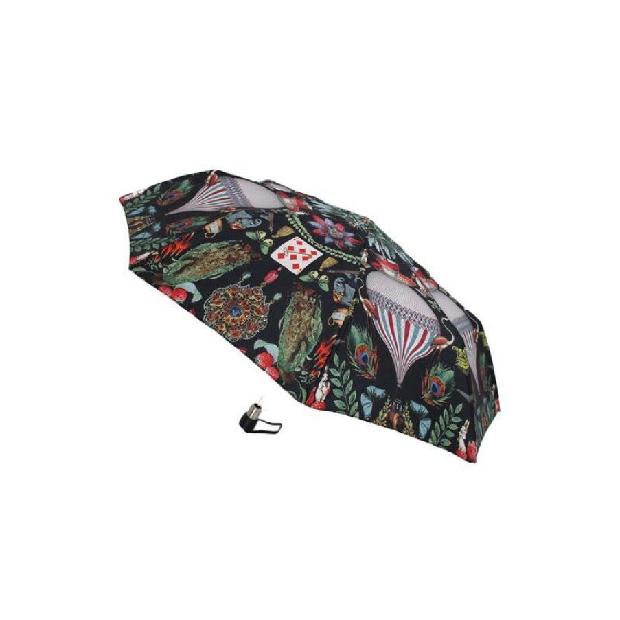 Clearance Parapluie Pliant De Luxe Fond Noir