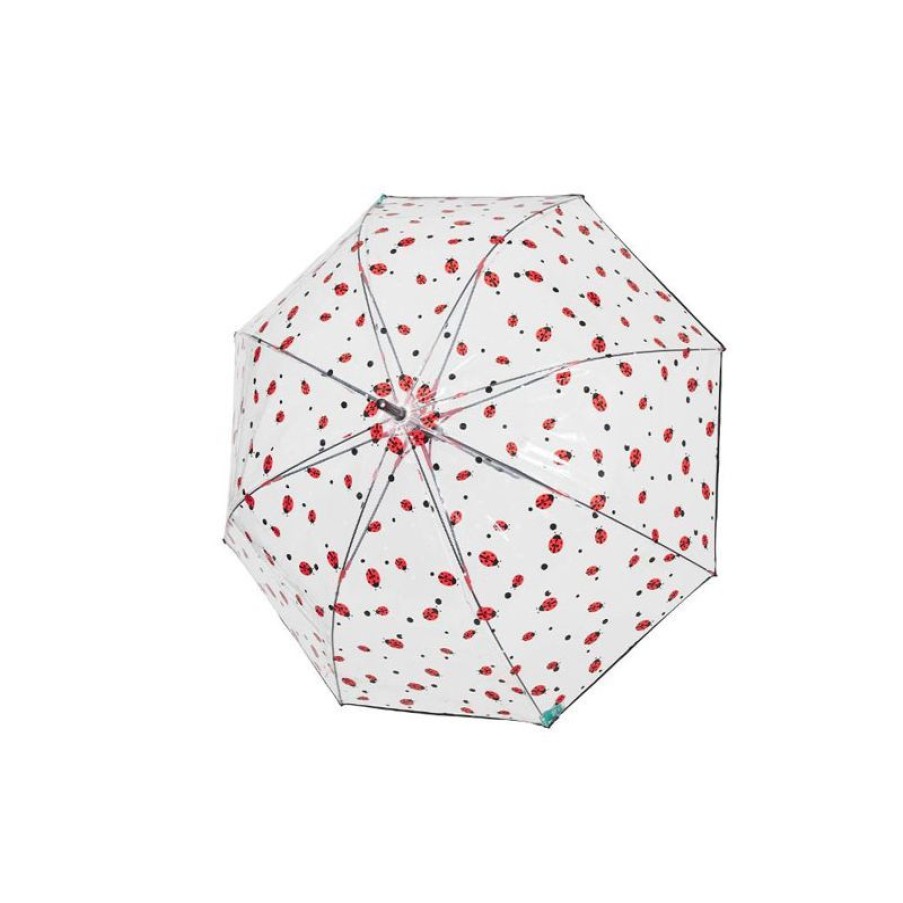 Hot Parapluie Cloche Transparent Coccinelles