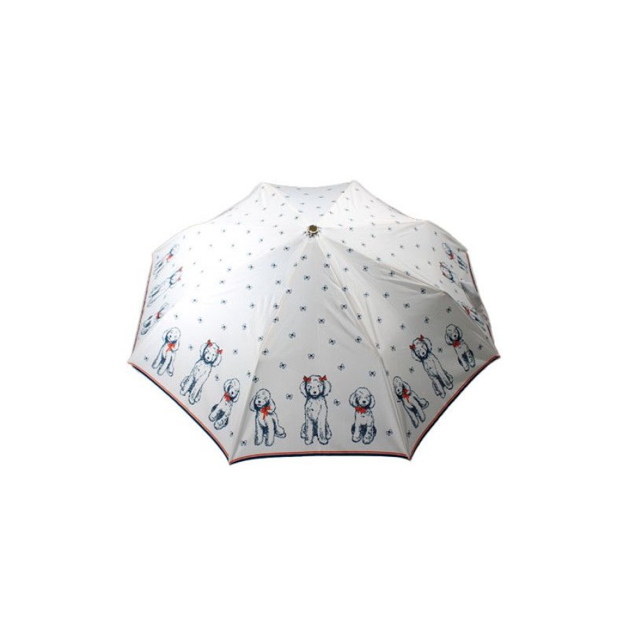 New Parapluie De Luxe Pliant Caniches Tricolores