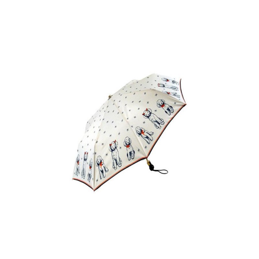 New Parapluie De Luxe Pliant Caniches Tricolores