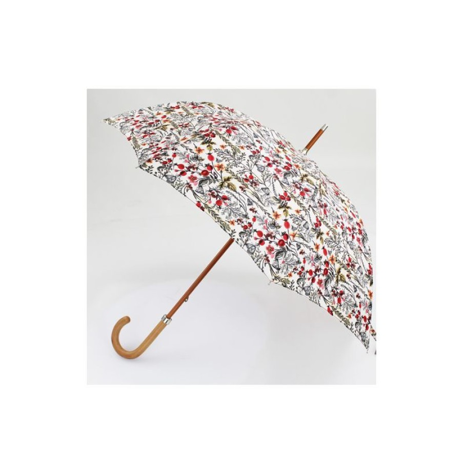 New Parapluie Canne Beige Floral Fabrication Franu00E7Aise