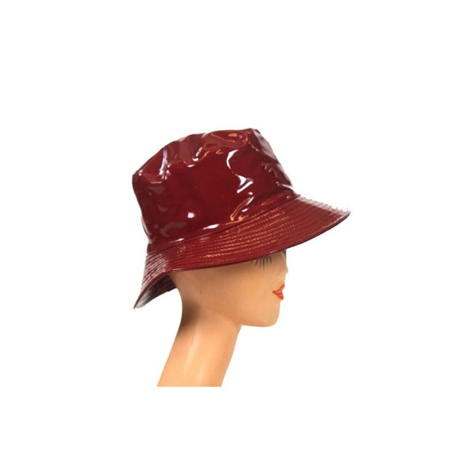 Hot Bob De Pluie Bordeaux Pour Femme