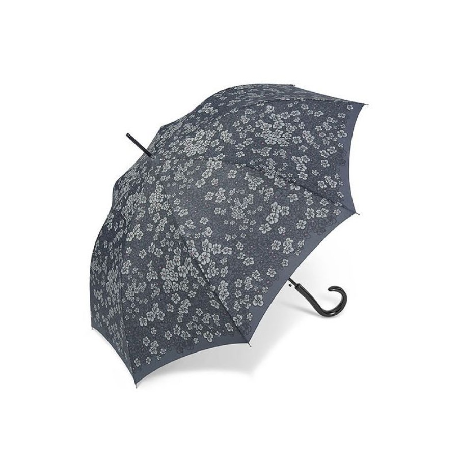 Online Parapluie Original Cardin Gris Motif Floral