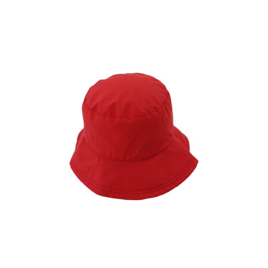 New Chapeau De Pluie Gomme Rouge Revers Motif Floral