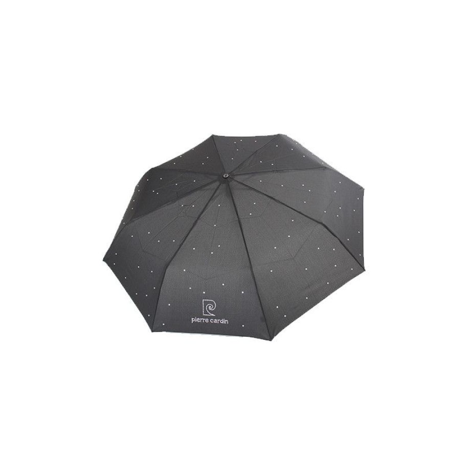 Clearance Parapluie Pliant Noir Et Strass Pierre Cardin