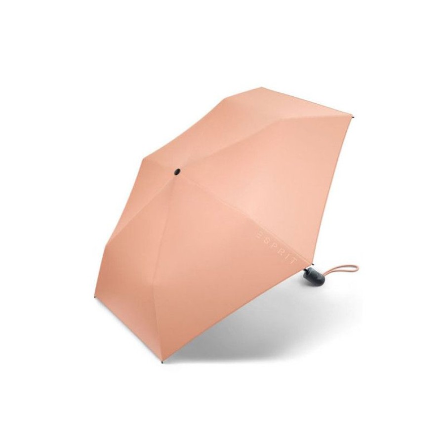 Hot Parapluie Compact Rose Corail Esprit Automatique