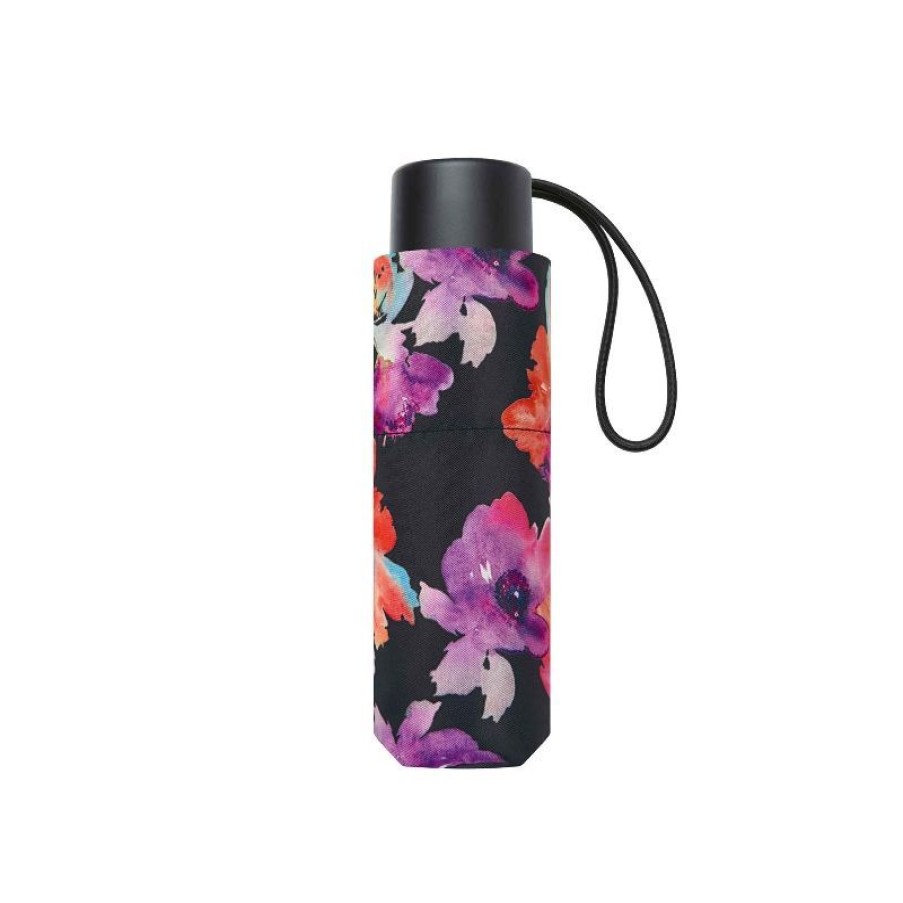 Online Mini Parapluie Pliant Pierre Cardin Inspiration Florale Noir