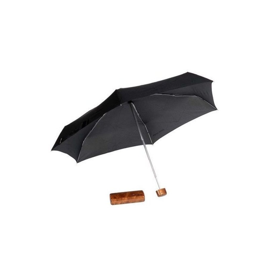 Hot Mini Parapluie Noir Pierre Cardin Mybrella Wood