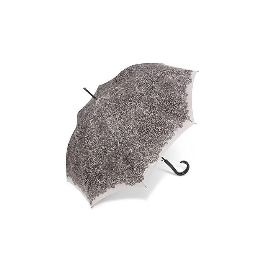 Clearance Parapluie Original Cardin Motif Floral Taupe