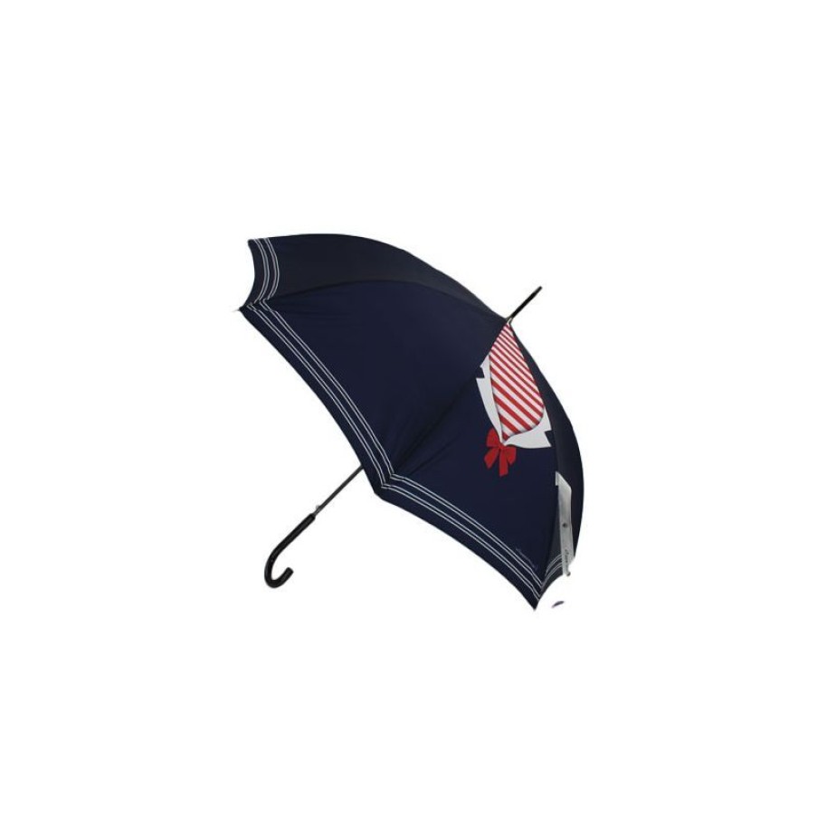 Hot Parapluie Canne Bleu Marine Matelote