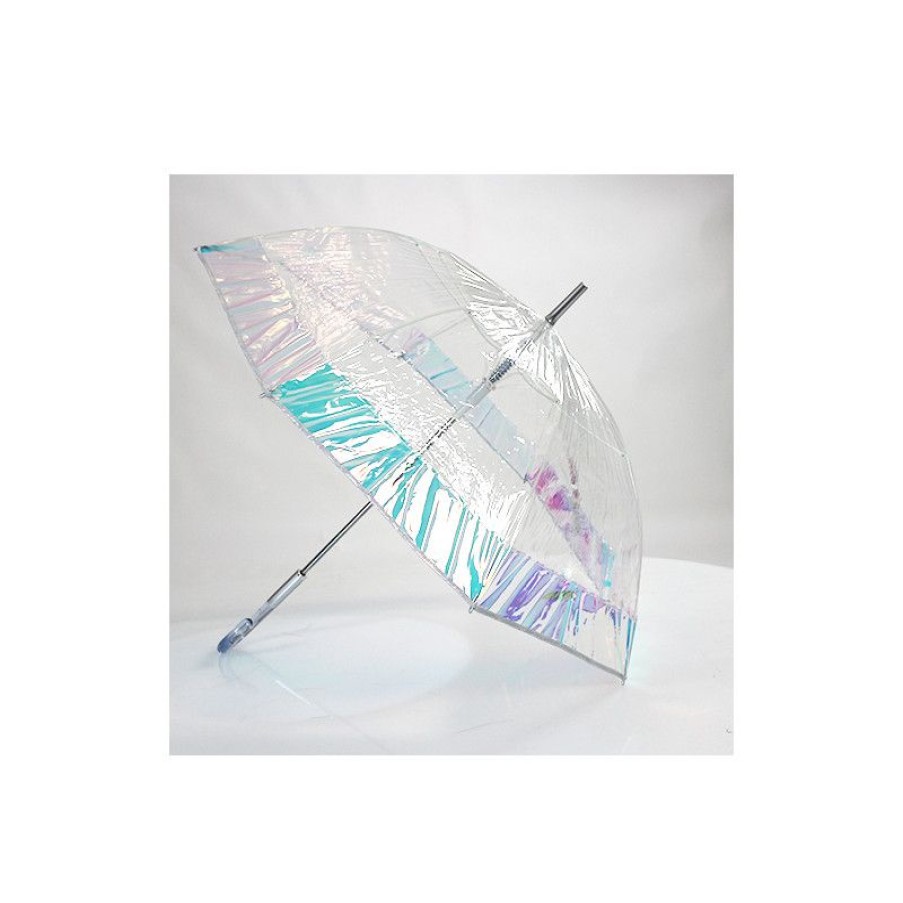 Hot Parapluie Transparent Bande Irise