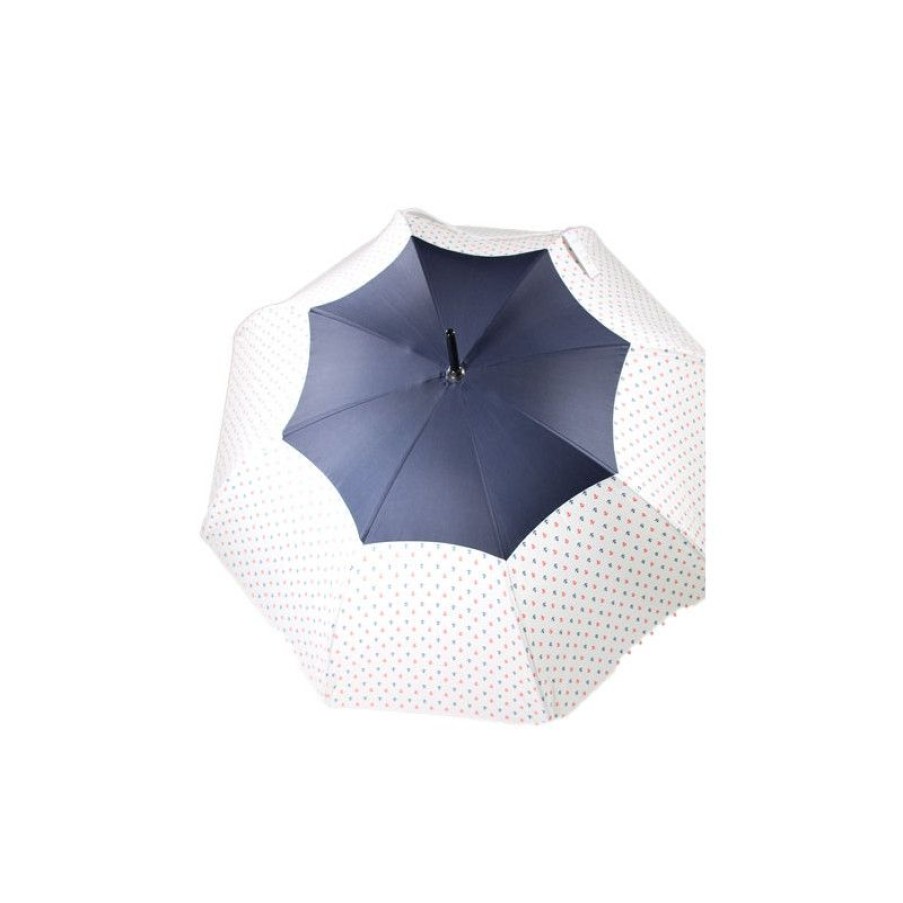 Best Parapluie Canne Ancre Marine Tricolore