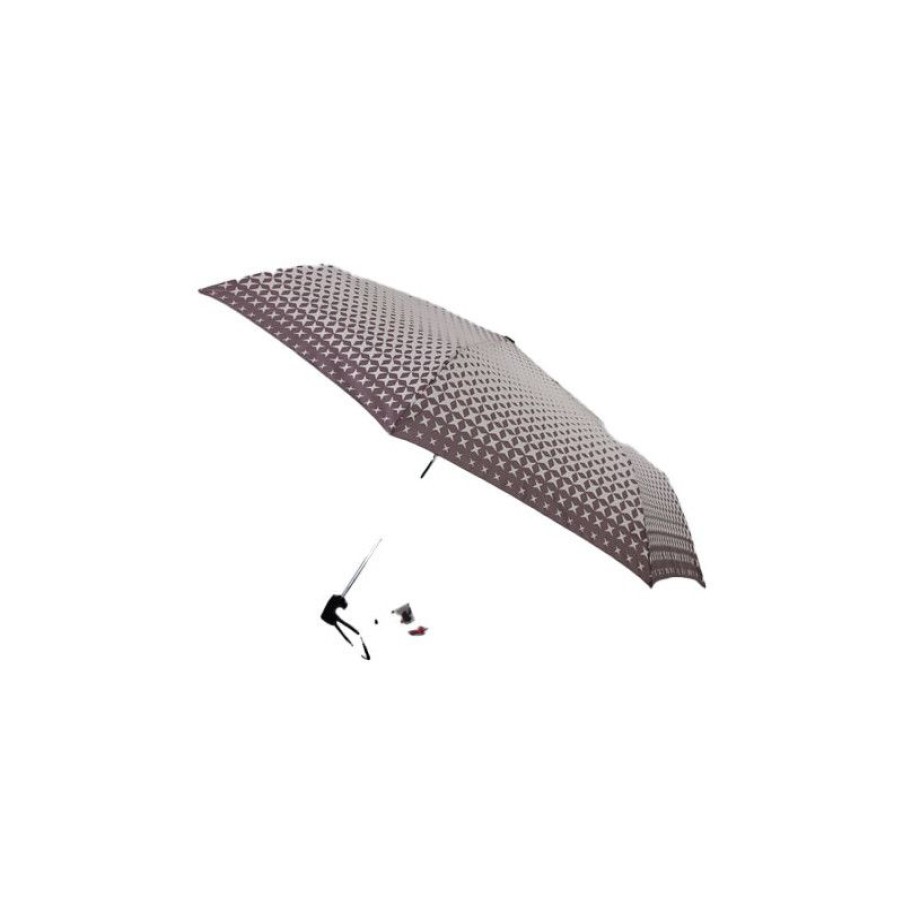 Hot Parapluie Pliant Motif Design Taupe Gomtrique Pierre Cardin