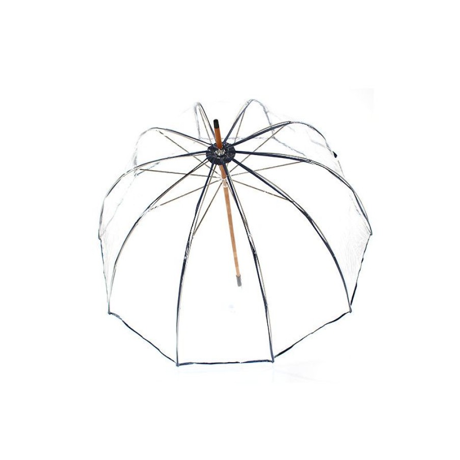 Best Parapluie Transparent Cloche Made In France Ganse Bleue