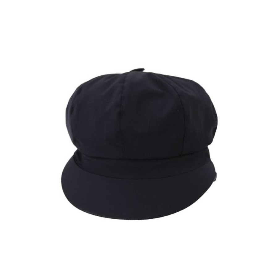 Online Casquette De Pluie Femme Bleu Marine Aspect Tissus