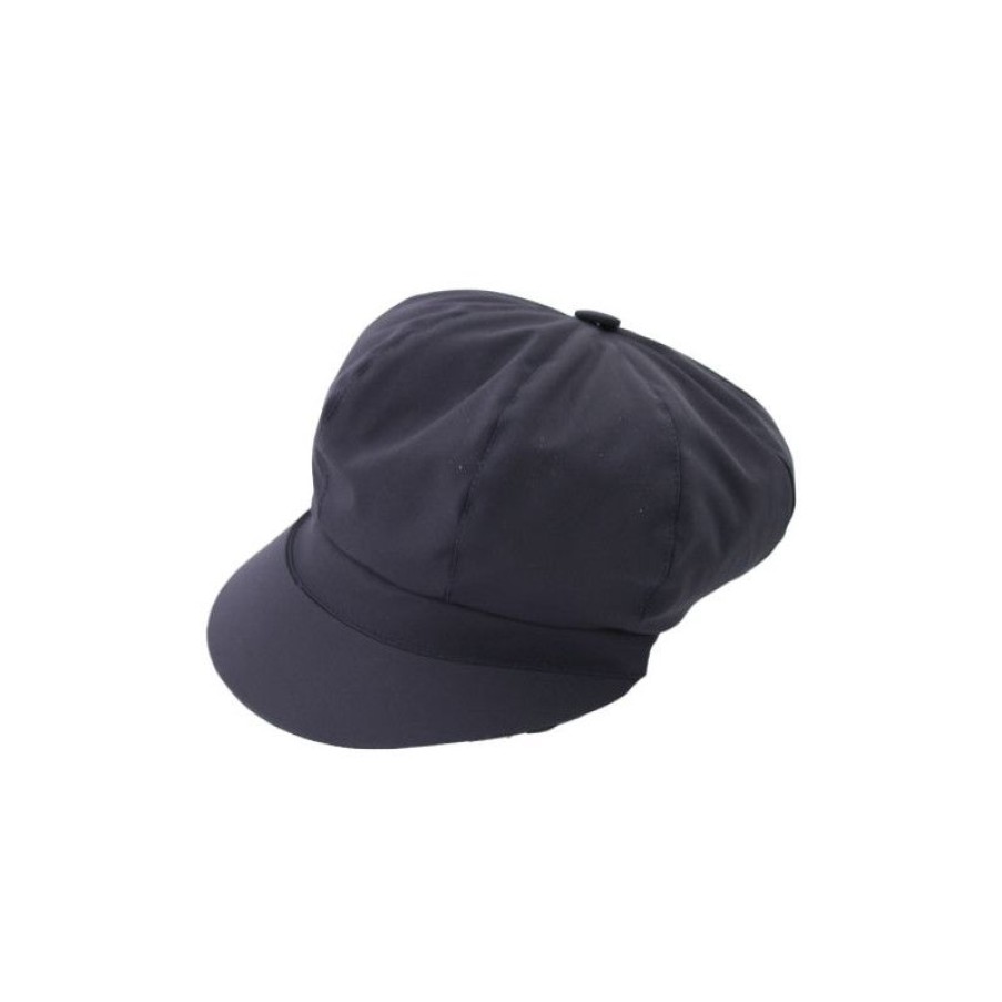 Online Casquette De Pluie Femme Bleu Marine Aspect Tissus