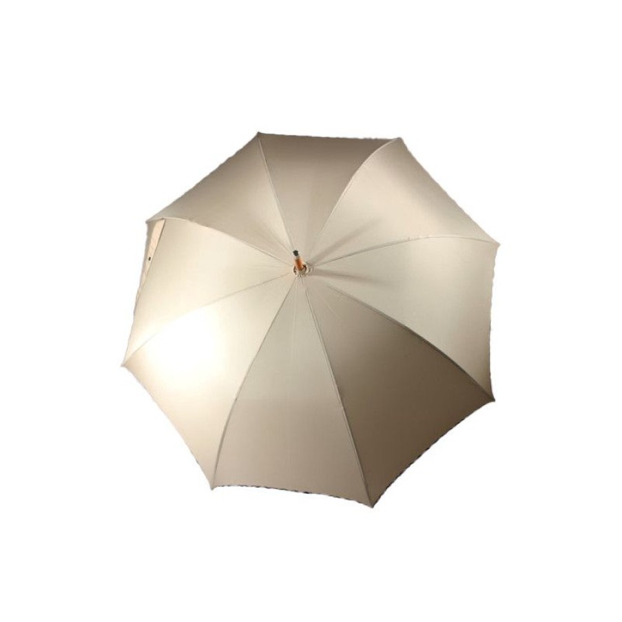 New Parapluie Canne Beige Gabardine Fabrication Franu00E7Aise