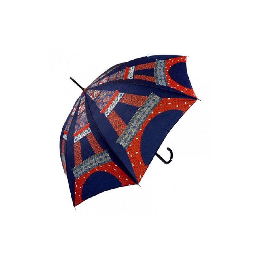 New Parapluie Canne Tour Eiffel Bleue