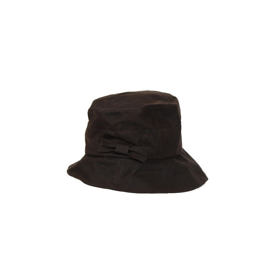 Hot Chapeau De Pluie Coton Huil Marron Femme