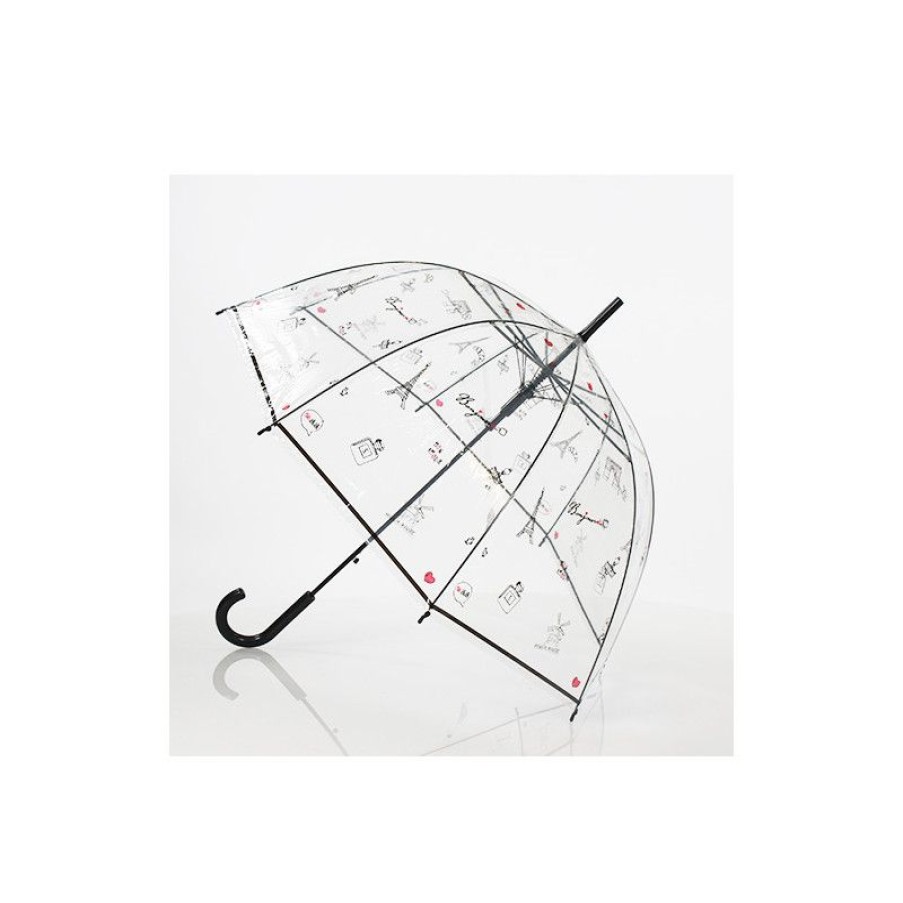 Wholesale Parapluie Transparent Bonjour Paris