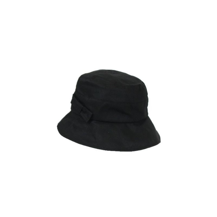 New Chapeau De Pluie Coton Huil Noir Femme