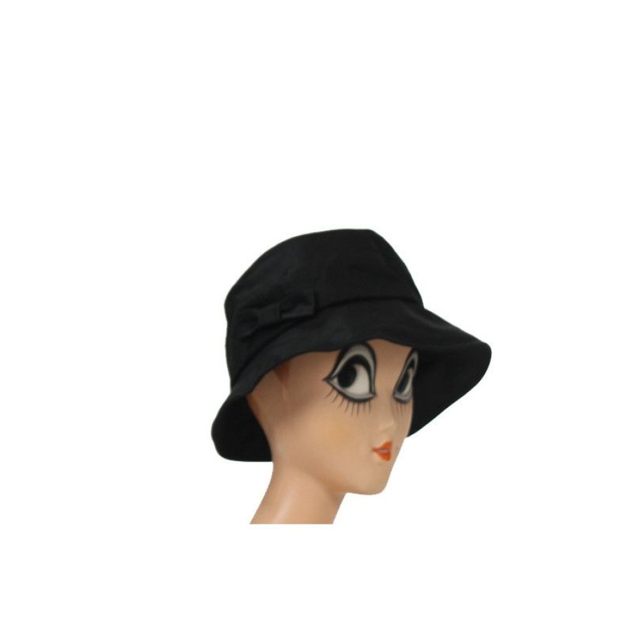 New Chapeau De Pluie Coton Huil Noir Femme